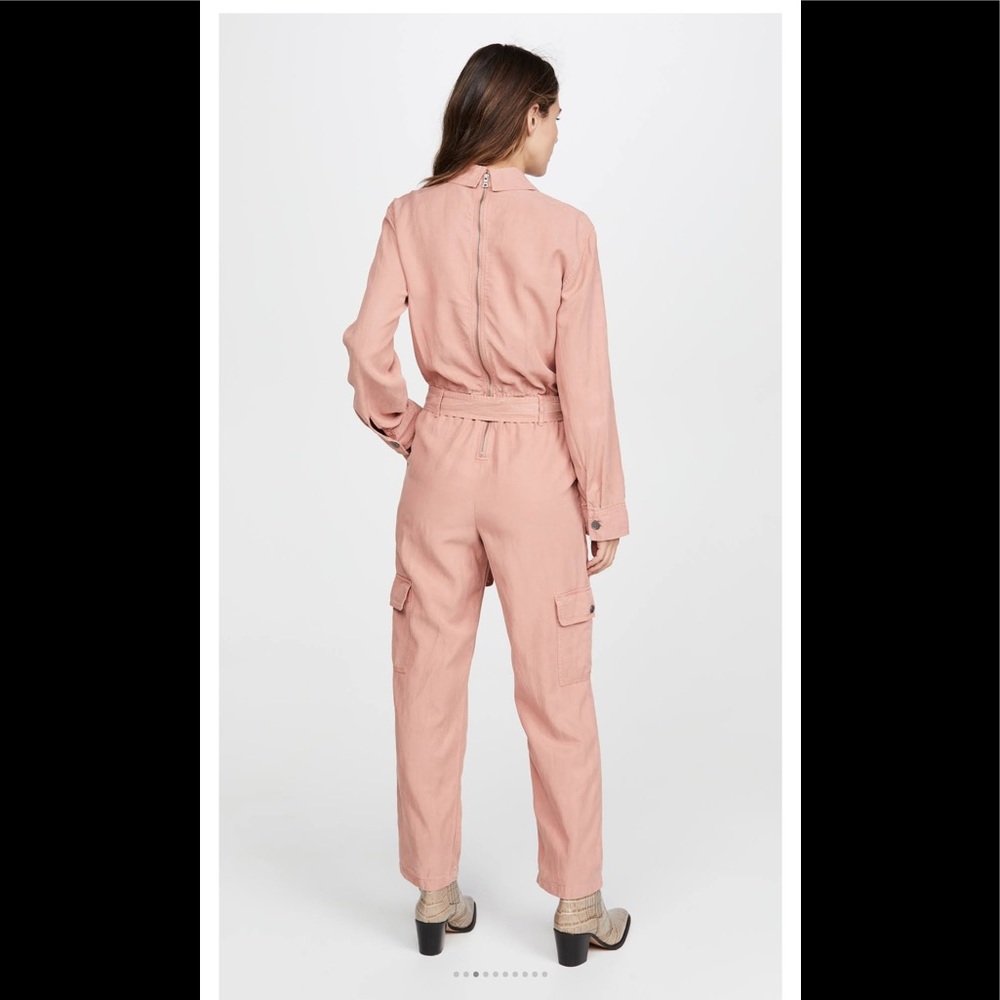 Alice and Olivia Kai Cargo Jumpsuit in Rose - Picture 4 of 12